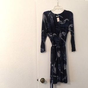 NWT Marbled Soma Wrap Dress